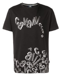 Cavalli Class 3d Logo Print T Shirt