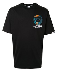 AAPE BY A BATHING APE Aape By A Bathing Ape Graphic Logo Print T Shirt