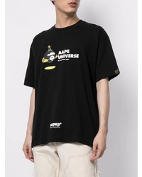 AAPE BY A BATHING APE Aape By A Bathing Ape Graphic Print Cotton T Shirt