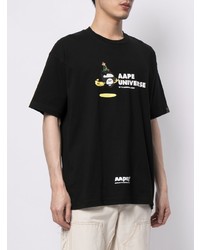 AAPE BY A BATHING APE Aape By A Bathing Ape Graphic Print Cotton T Shirt