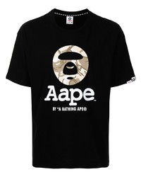 AAPE BY A BATHING APE Aape By A Bathing Ape Graphic Print Cotton T Shirt