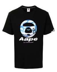 AAPE BY A BATHING APE Aape By A Bathing Ape Graphic Print Cotton T Shirt