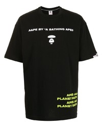 AAPE BY A BATHING APE Aape By A Bathing Ape Graphic Print Short Sleeve T Shirt