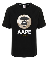 AAPE BY A BATHING APE Aape By A Bathing Ape Logo Crew Neck T Shirt
