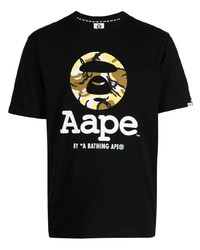 AAPE BY A BATHING APE Aape By A Bathing Ape Logo Print Cotton T Shirt