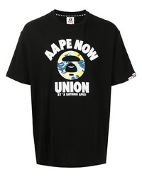 AAPE BY A BATHING APE Aape By A Bathing Ape Logo Print T Shirt