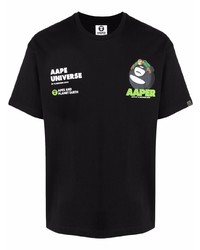 AAPE BY A BATHING APE Aape By A Bathing Ape Logo Print T Shirt