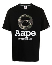 AAPE BY A BATHING APE Aape By A Bathing Ape Og Moon Face Camouflage T Shirt