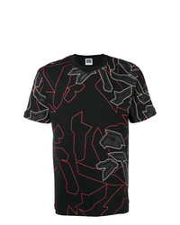 Les Hommes Urban Abstract Graphic Print T Shirt
