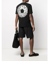 McQ Swallow Abstract Print Cotton T Shirt