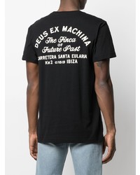 Deus Ex Machina Address Print Cotton T Shirt