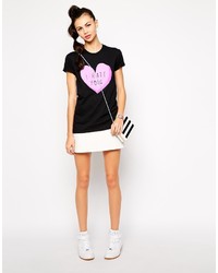 Adolescent Clothing Boyfriend T Shirt With I Hate You Heart Print