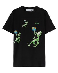 Off-White Alien Graphic Print T Shirt