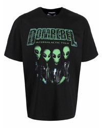 DOMREBEL Alien Logo Print T Shirt