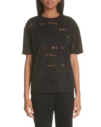 Stella McCartney All Is Love See Through Graphic Tee