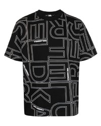 Karl Lagerfeld All Over Logo Print T Shirt