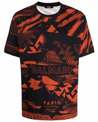 Balmain All Over Print T Shirt