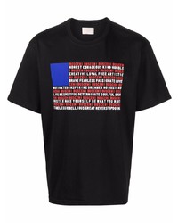 Buscemi American Flag Print T Shirt