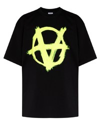 Vetements Anarchy Logo Print T Shirt