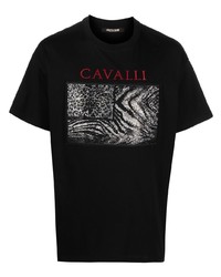 Roberto Cavalli Animalier Print Cotton T Shirt
