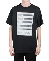 Raf Simons Any Way Out Print Cotton Jersey T Shirt