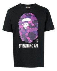 A Bathing Ape Ape Camo Print Short Sleeve T Shirt