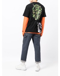 A Bathing Ape Ape Graphic Print Cotton T Shirt