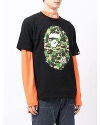 A Bathing Ape Ape Graphic Print Cotton T Shirt