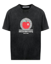 Alexander Wang Apple Print Crew Neck T Shirt