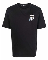 Karl Lagerfeld Aquarius Logo Print T Shirt