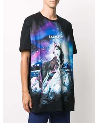 Balmain Arctic Wolf T Shirt