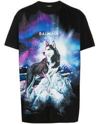 Balmain Arctic Wolf T Shirt