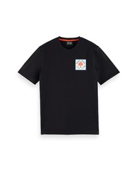 Scotch & Soda Artwork Graphic Tee In 0008 Black At Nordstrom