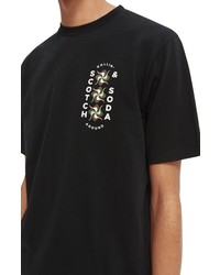 Scotch & Soda Artwork Graphic Tee In Black At Nordstrom