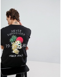ASOS DESIGN Asos Relaxed T Shirt With Beach Skull Back Print