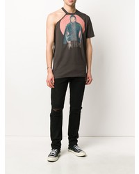 Telfar Asymmetric Graphic Print T Shirt