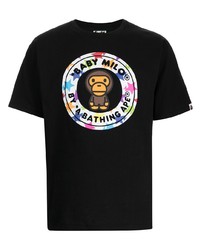 A Bathing Ape Baby Milo Print Cotton T Shirt