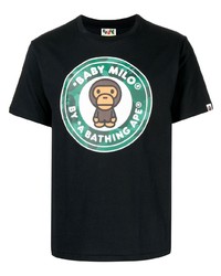 A Bathing Ape Baby Milo Print Short Sleeve T Shirt