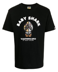 A Bathing Ape Babyilo Shark Graphic Print T Shirt