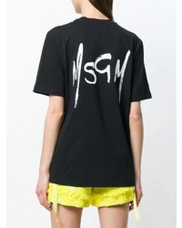 MSGM Back Printed Half Sleeve T Shirt