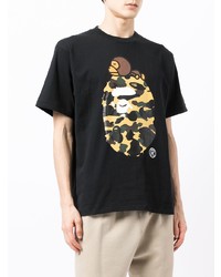 A Bathing Ape Bape Camouflage Print Cotton T Shirt