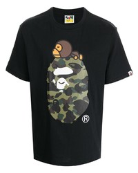 A Bathing Ape Bape Camouflage Print Cotton T Shirt