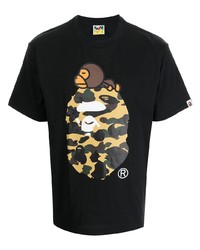 A Bathing Ape Bape Camouflage Print Cotton T Shirt