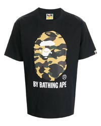 A Bathing Ape Bape Camouflage Print Cotton T Shirt