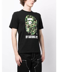 A Bathing Ape Bape Graphic Print Cotton T Shirt