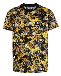 VERSACE JEANS COUTURE Barocco Logo Print T Shirt