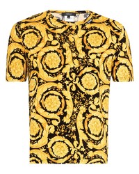 Versace Barocco Print Short Sleeve T Shirt