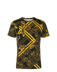 Versace Jeans Baroque Check Printed T Shirt