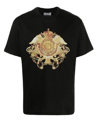 VERSACE JEANS COUTURE Baroque Logo Print T Shirt
