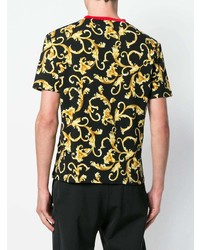 Versace Baroque Patterned T Shirt